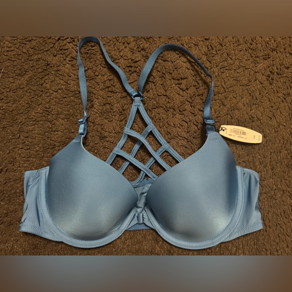 Victorias Secret Blue lined demi Bra size 36B
